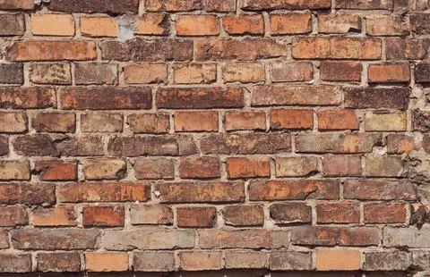 Old red brick wall texture background Stock Photos