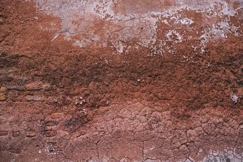 Old red brick wall texture background. Grunge cement surface Stock-Fotos