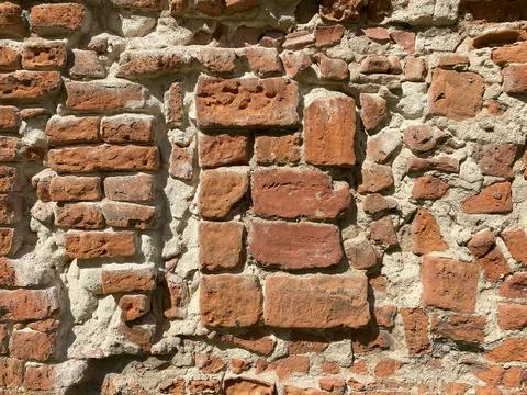 Old red brick wall texture Stock Photos