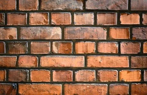 Old red brick wall texture background Stock Photos