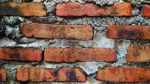 Old red brick wall texture background Stock Photos