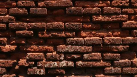 Old red brick wall texture background Stock Photos