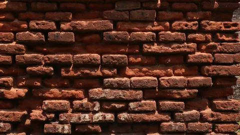 Old red brick wall texture background Stock Photos