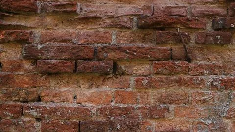 Old red brick wall texture background Stock Photos