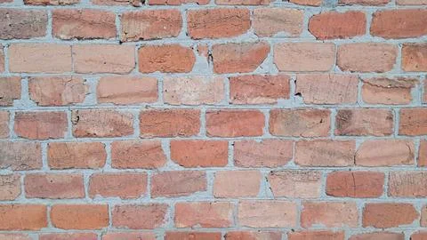 Old red brick wall texture Foto stock