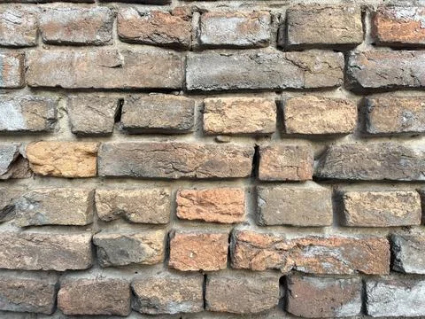 Old Red Brick Wall Texture. Vintage Rustic Background for Design 写真素材