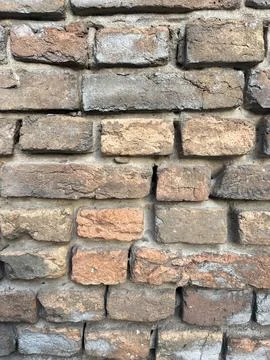 Old Red Brick Wall Texture. Vintage Rustic Background for Design 写真素材