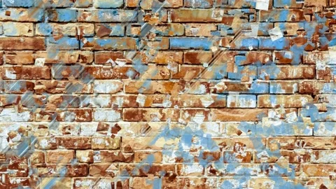Old red brick wall textures and backgrounds Stock Footage 140398655