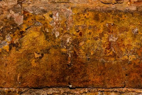Old Red Brick Wall Wide Texture. Distressed Brickwall Background. Grungy Ston Stock Photos