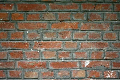 Old red bricks wall background Foto stock