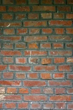 Old red bricks wall background Foto stock