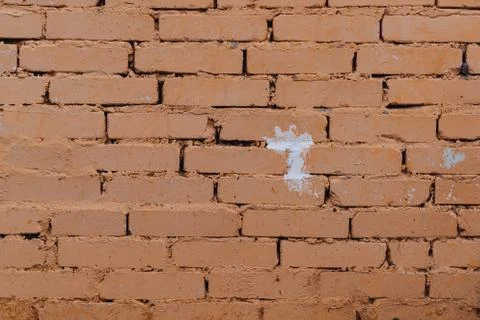 Old red bricks wall background. Stock Photos