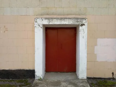 Old red door Stock Photos
