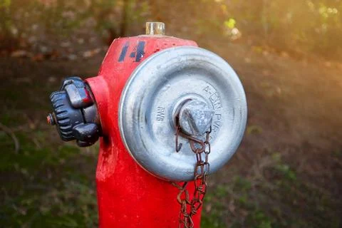 Old red fire hydrant Stock Photos