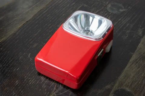 Old red lantern made in Spain Stock Photos
