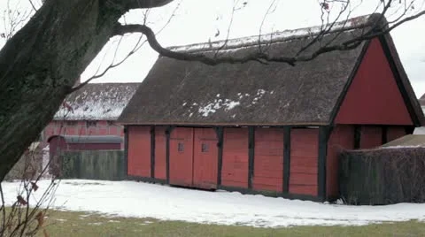 Old red let Stock Footage 22344593