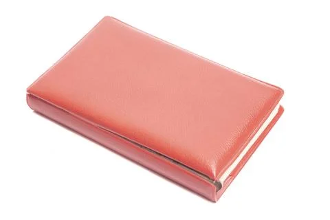 Old red notepad from 80s Stockfoto's