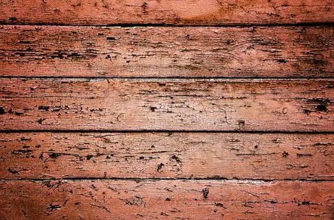 Old red plank wall 스톡 사진