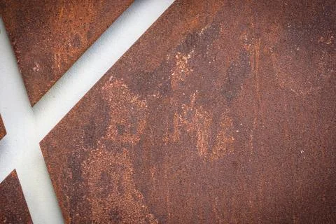 Old red rust iron background and texture Stock Photos