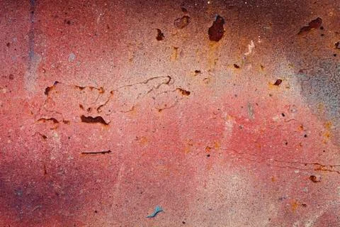 Old red rusty wall background or texture Stock Photos