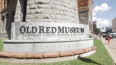 Old Red Signage Stock Footage 80205033