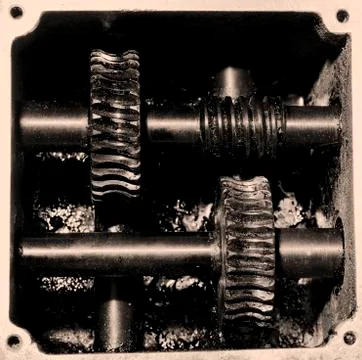 Old reduction gear Stock Photos