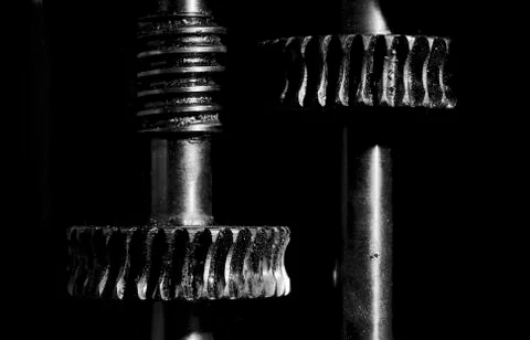 Old reduction gear Stock Photos