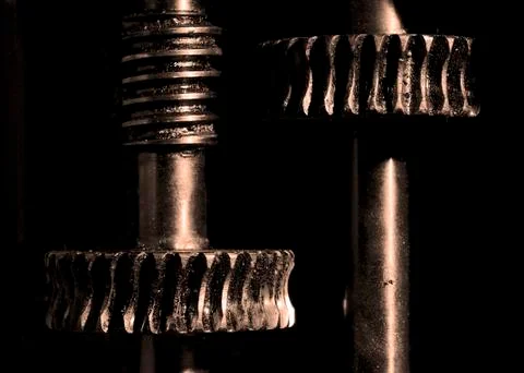 Old reduction gear Stock Photos
