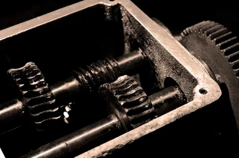 Old reduction gear Stock Photos