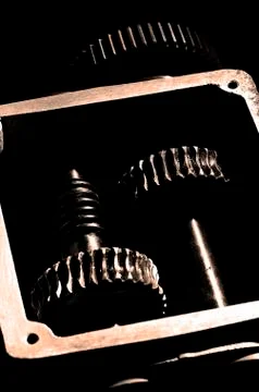 Old reduction gear Stock Photos