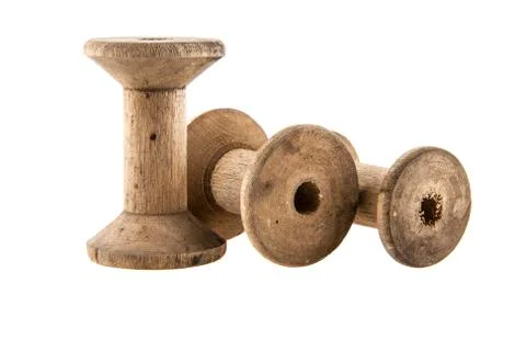 Old reel of thread Stock Photos