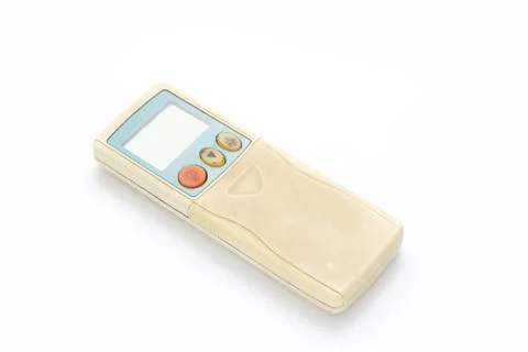 Old remote air-conditioner Stock Photos