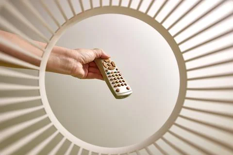 The old remote control is discarded and recycled in the trash. View from be.. Fotos Stock