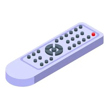 Old remote control icon isometric vector. Retro device Stock Illustration