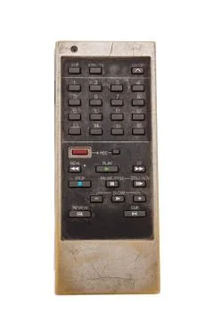 Old remote control for television Foto stock
