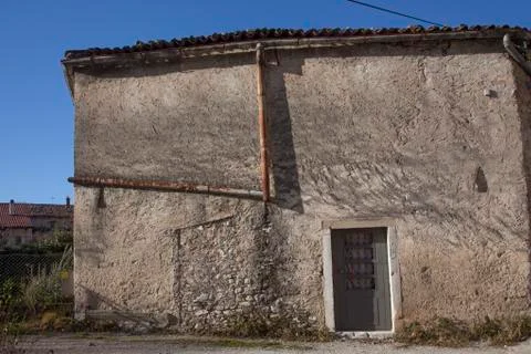 An old repaired house Stock Photos