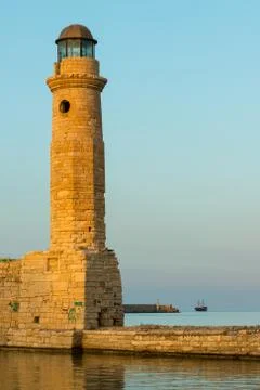 Old Rethymnon harbor Stock Photos