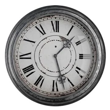 Old retro analog clock Stock Illustration