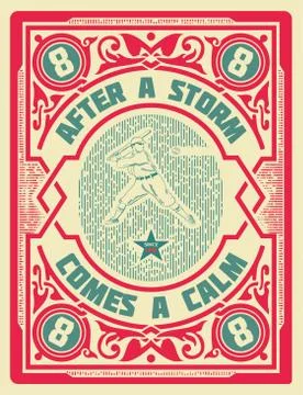 Old retro baseball card. Stock Illustration
