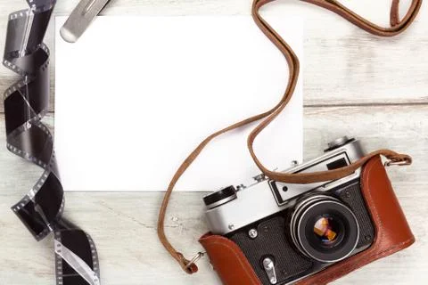 Old retro camera concept Stock Photos