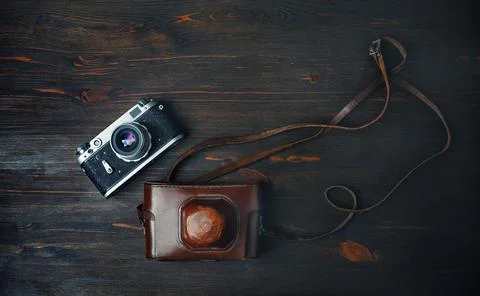 Old retro camera Stock Photos
