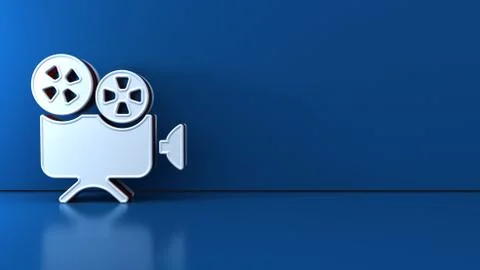 Old retro camera that records video. 3D rendering Stock Illustration