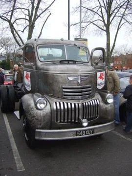 Old retro classic lorry Stock Photos