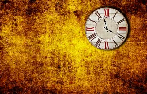 Old retro clock Stock Photos