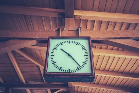 Old retro clock Stock Photos