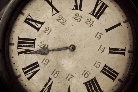 Old retro clock Stock Photos