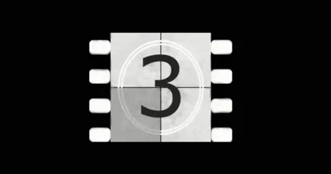 Old Retro  Countdown Animation 스톡 동영상 144123137