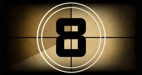 Old Retro  Countdown Animation Stock Footage 144123412