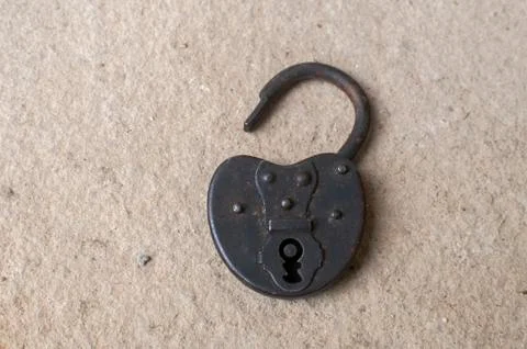 Old retro padlock Stock Photos