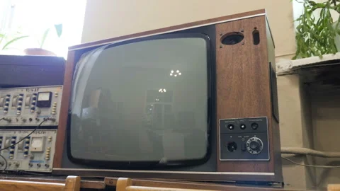 Old retro TV Stock Footage 92077508
